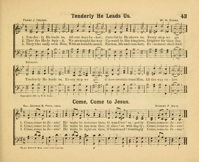 Our Song Book: a collection of songs selected and edited expressly for the Sunday School of the First Baptist Peddie Memorial Church, Newark, N. J. page 42