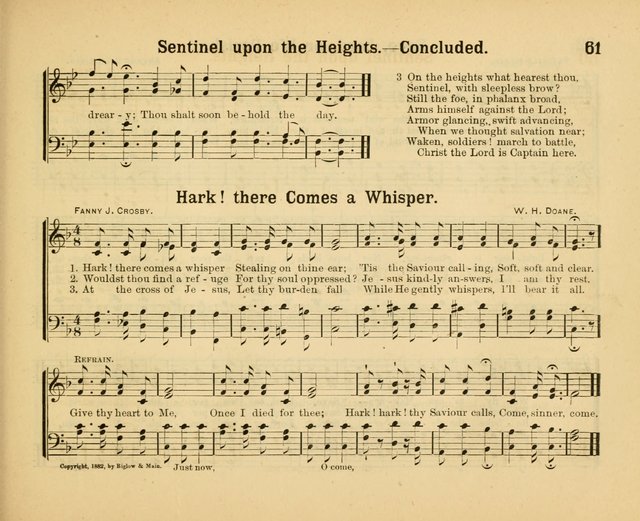 Our Song Book: a collection of songs selected and edited expressly for the Sunday School of the First Baptist Peddie Memorial Church, Newark, N. J. page 60