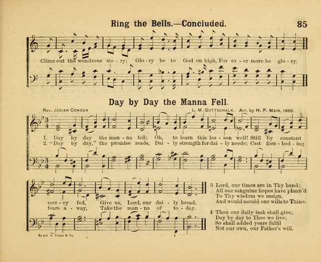Our Song Book: a collection of songs selected and edited expressly for the Sunday School of the First Baptist Peddie Memorial Church, Newark, N. J. page 84