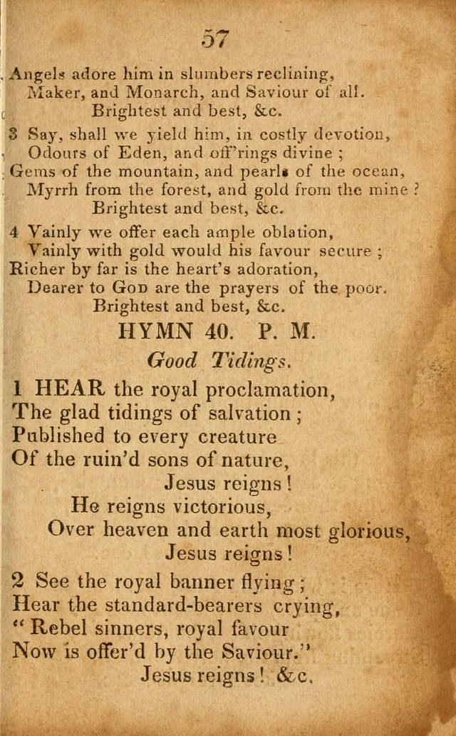 Original and Select Hymns, and Sacred Pindoric Odes., few of which have ever been published (1st. ed.) page 57