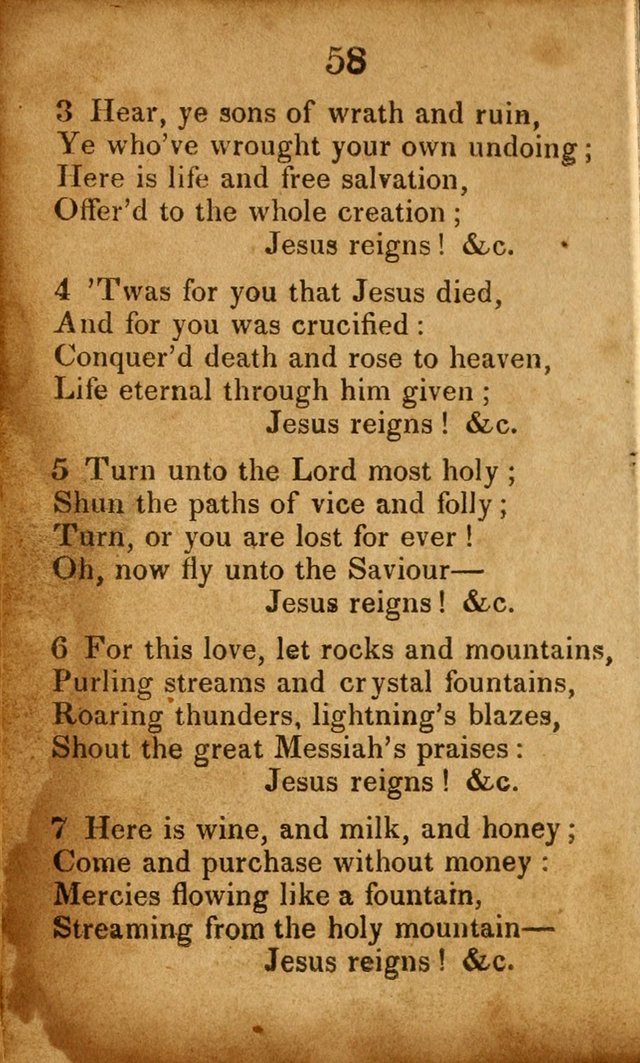 Original and Select Hymns, and Sacred Pindoric Odes., few of which have ever been published (1st. ed.) page 58