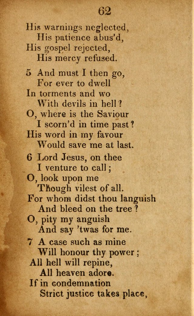 Original and Select Hymns, and Sacred Pindoric Odes., few of which have ever been published (1st. ed.) page 62