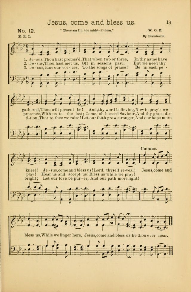Our Sunday School: for the Sunday school and social meetings page 13