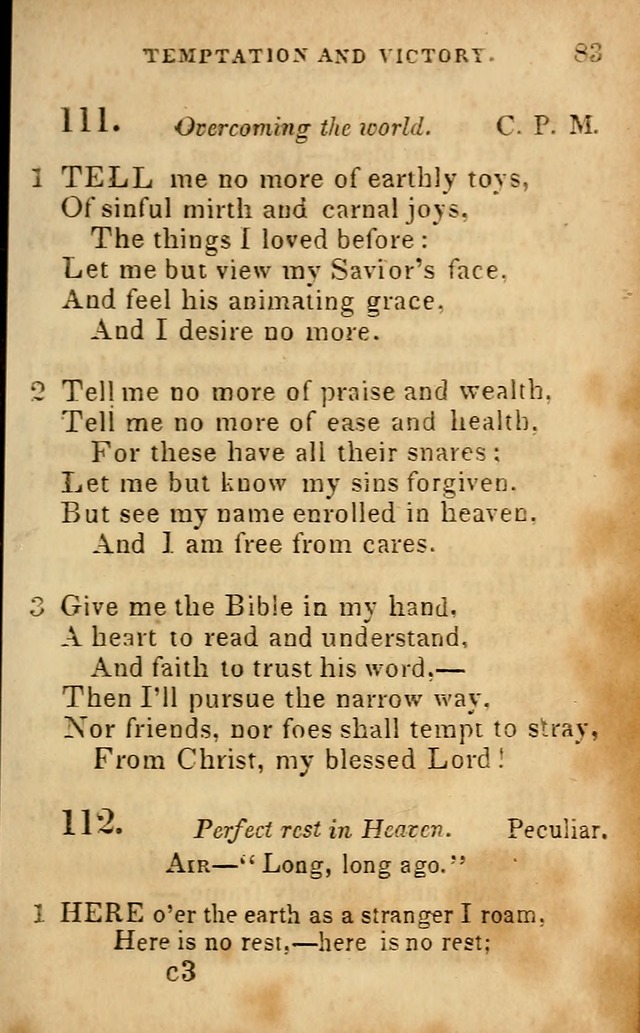 Oberlin social & sabbath school hymn book page 83
