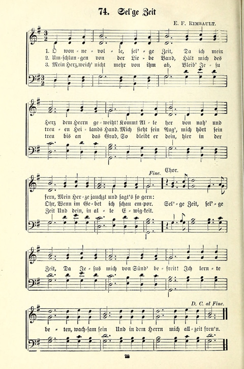 Perlen und Blüthen: Liederbuch zum Gebrauch in der Deutsch-Amerikanischen Sonntags-Schule page 70