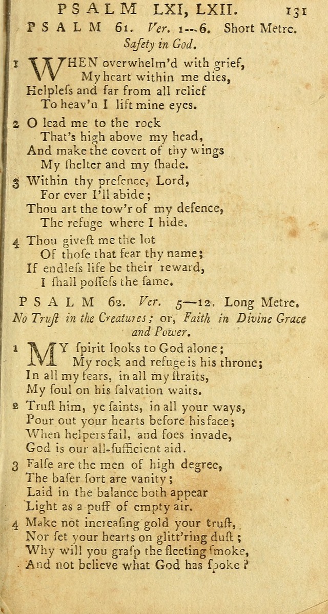 Psalms: carefully suited to the Christian worship in the United States of America: being an improvement of the old versions of the Psalms of David page 107