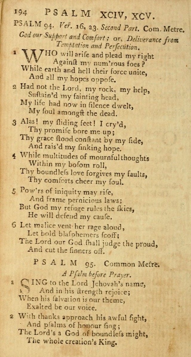Psalms: carefully suited to the Christian worship in the United States of America: being an improvement of the old versions of the Psalms of David page 170