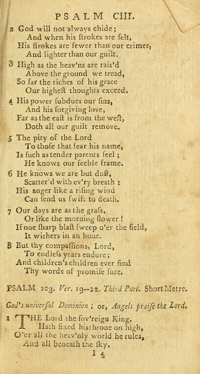 Psalms: carefully suited to the Christian worship in the United States of America: being an improvement of the old versions of the Psalms of David page 187
