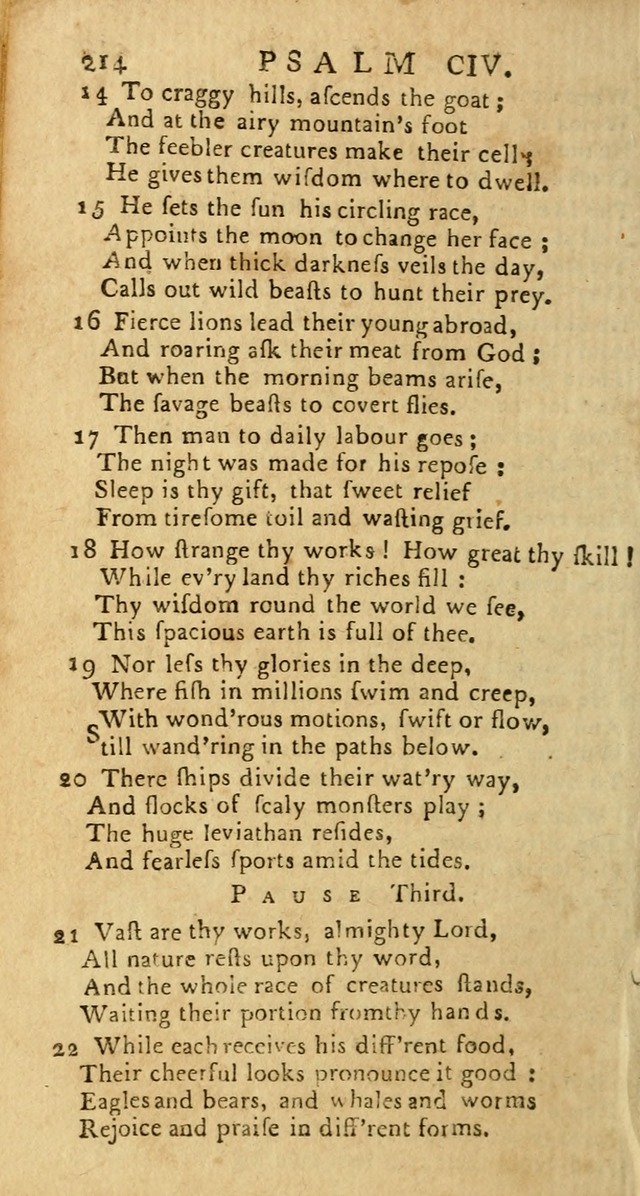 Psalms: carefully suited to the Christian worship in the United States of America: being an improvement of the old versions of the Psalms of David page 190