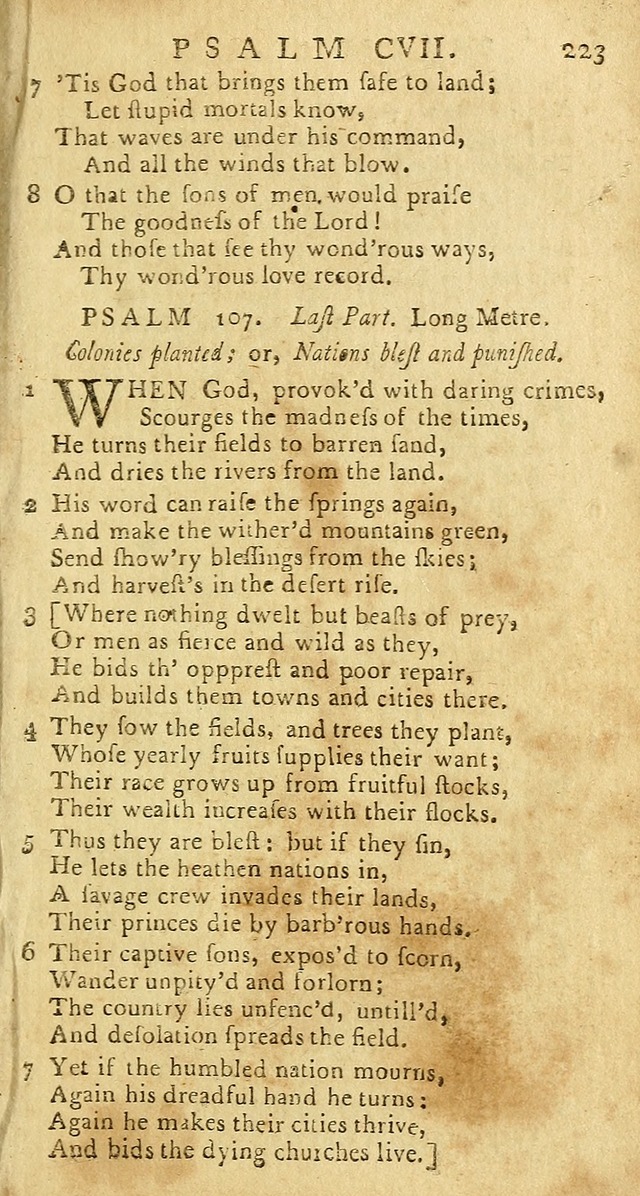 Psalms: carefully suited to the Christian worship in the United States of America: being an improvement of the old versions of the Psalms of David page 199