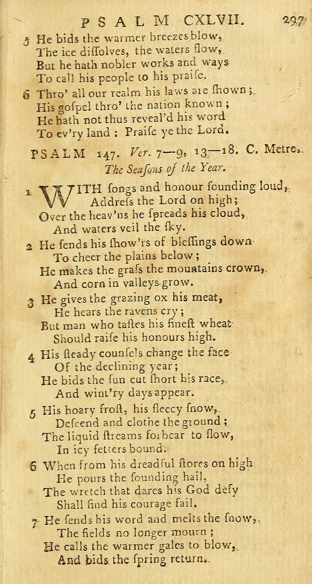 Psalms: carefully suited to the Christian worship in the United States of America: being an improvement of the old versions of the Psalms of David page 273