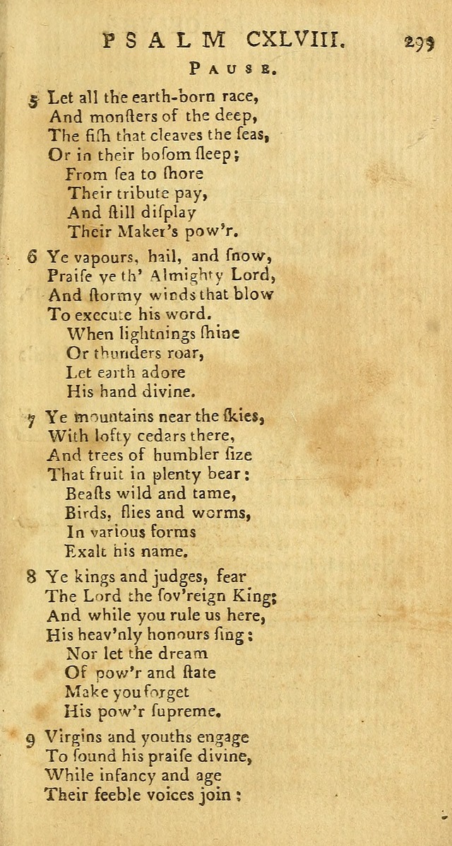 Psalms: carefully suited to the Christian worship in the United States of America: being an improvement of the old versions of the Psalms of David page 275