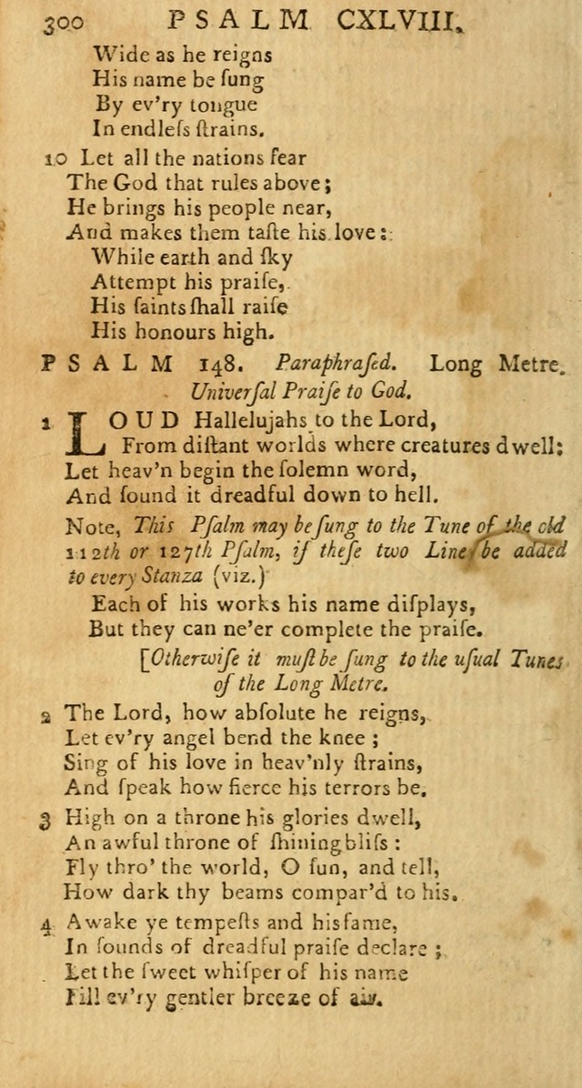 Psalms: carefully suited to the Christian worship in the United States of America: being an improvement of the old versions of the Psalms of David page 276