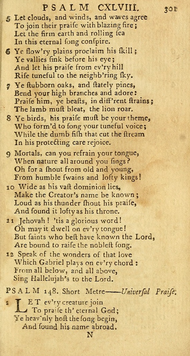 Psalms: carefully suited to the Christian worship in the United States of America: being an improvement of the old versions of the Psalms of David page 277