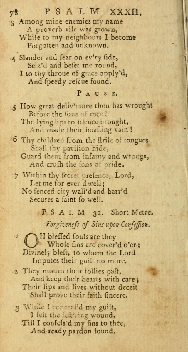 Psalms: carefully suited to the Christian worship in the United States of America: being an improvement of the old versions of the Psalms of David page 54