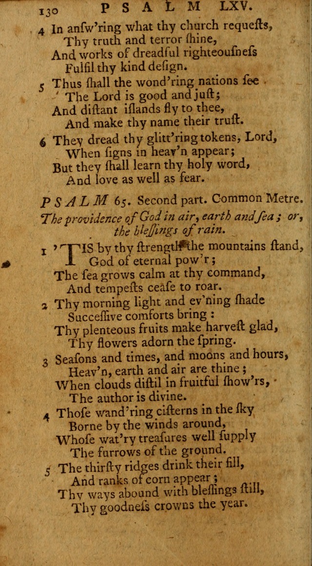 Psalms, carefully suited to the Christian worship in the United States of America: being an improvement of the old version of the Psalms of David ; allowed by the reverend Synod of New York and Philad page 130
