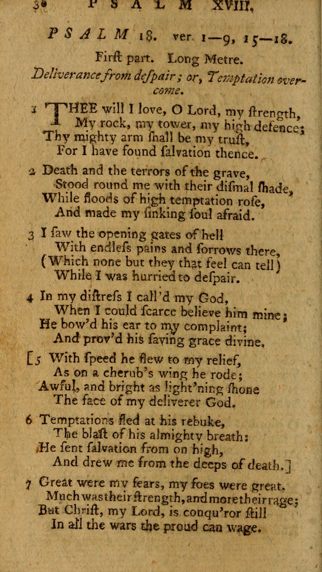 Psalms, carefully suited to the Christian worship in the United States of America: being an improvement of the old version of the Psalms of David ; allowed by the reverend Synod of New York and Philad page 36