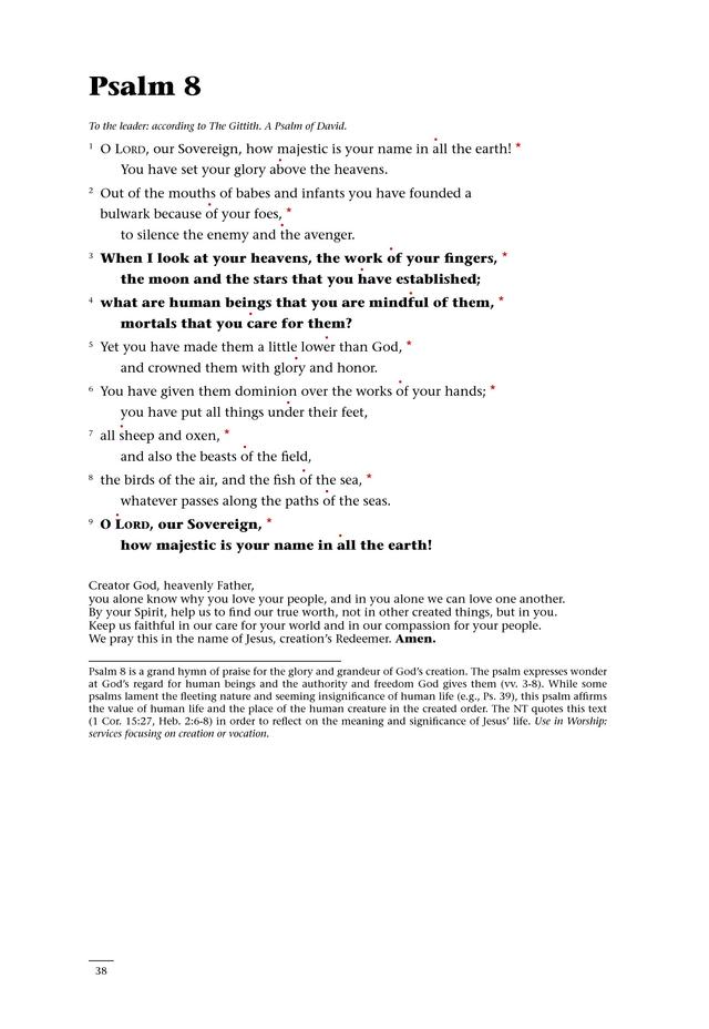 Psalms for All Seasons: a complete Psalter for worship page 38