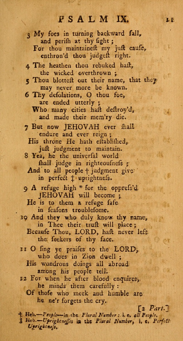 The Psalms Hymns and Spiritual Songs of the Old and New Testament, faithfully translated into English Metre: being the New-England Psalm-Book, revised and improved... (2nd ed.) page 11