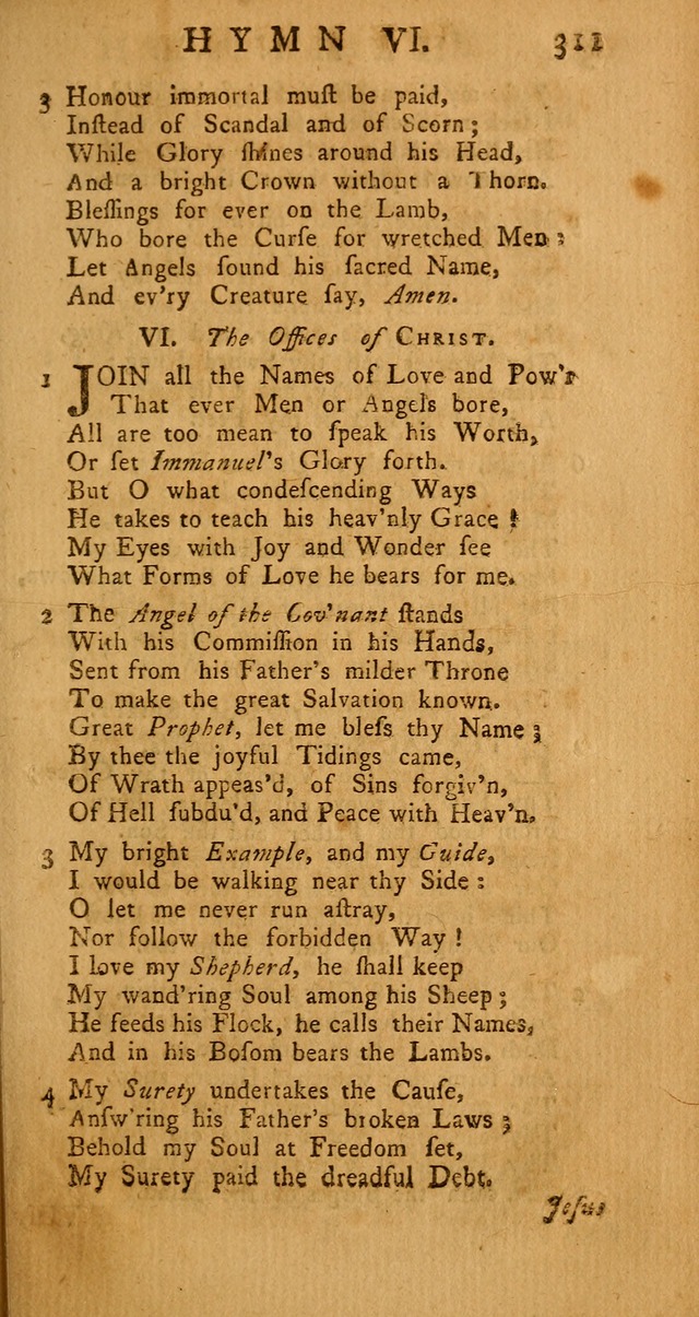 The Psalms Hymns and Spiritual Songs of the Old and New Testament, faithfully translated into English Metre: being the New-England Psalm-Book, revised and improved... (2nd ed.) page 311