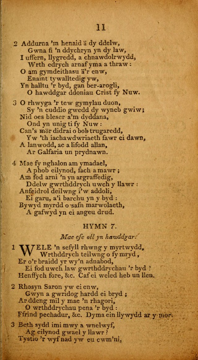 Pigion o Hymnau page 11