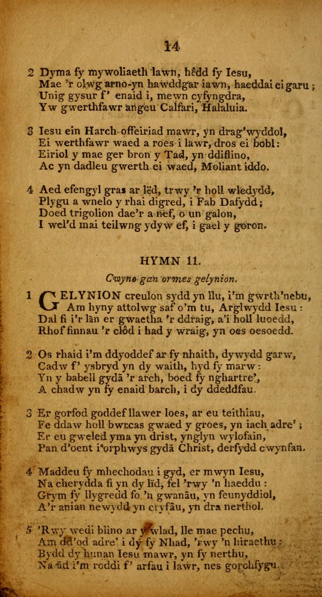 Pigion o Hymnau page 14