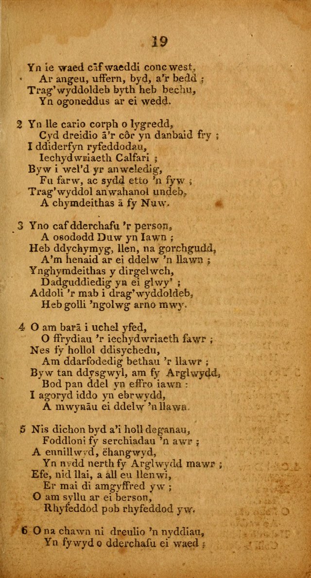 Pigion o Hymnau page 19