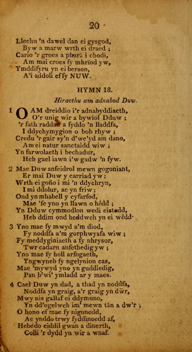 Pigion o Hymnau page 20