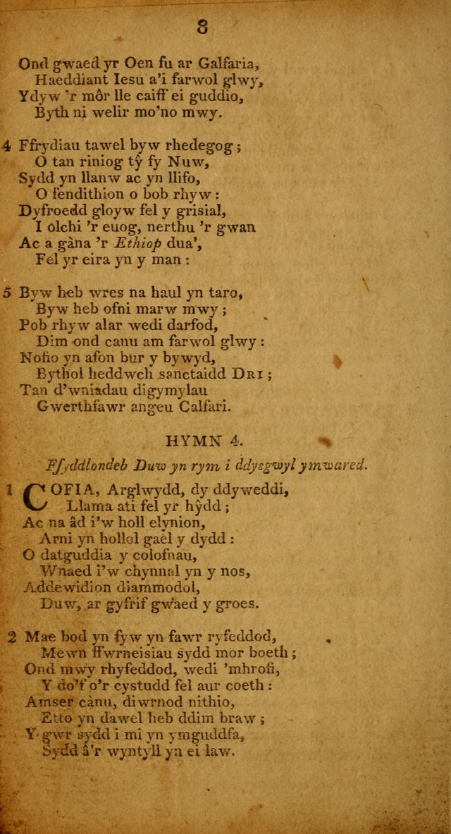 Pigion o Hymnau page 8
