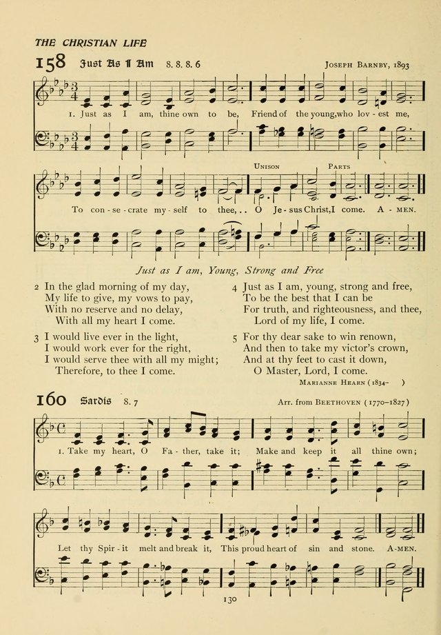 The Pilgrim Hymnal page 130