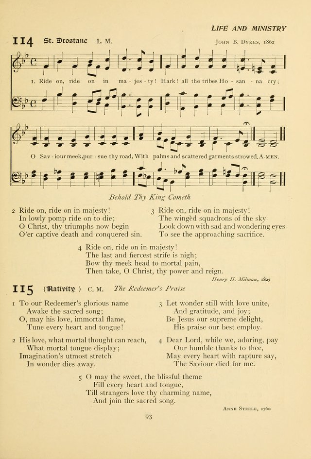 The Pilgrim Hymnal page 93