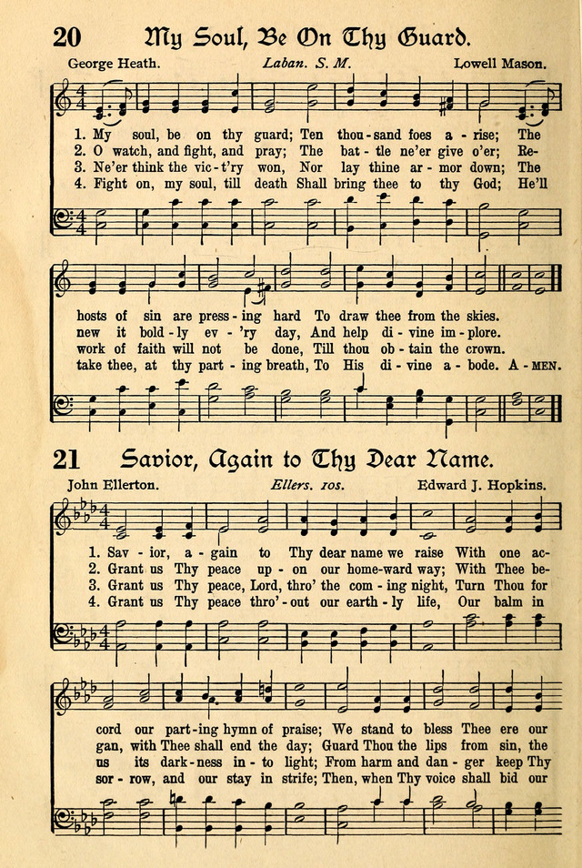 The Popular Hymnal page 14