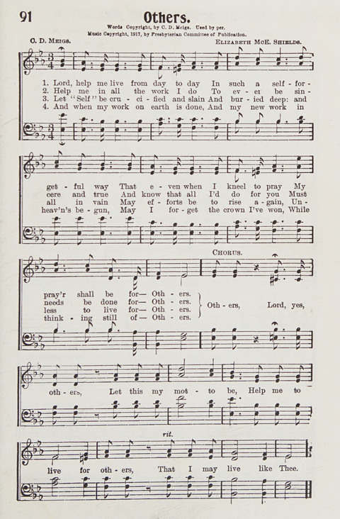 Premier Hymns: Selections for the Church, the Sunday School, young people