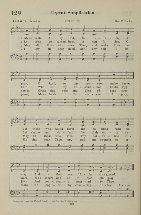 The Psalter Hymnal: The Psalms and Selected Hymns page 122