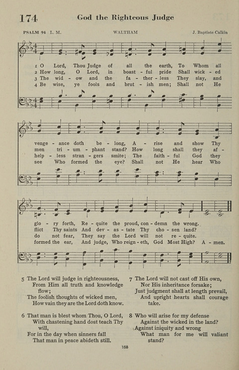 The Psalter Hymnal: The Psalms and Selected Hymns page 168