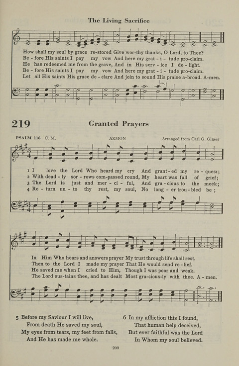 The Psalter Hymnal: The Psalms and Selected Hymns page 209