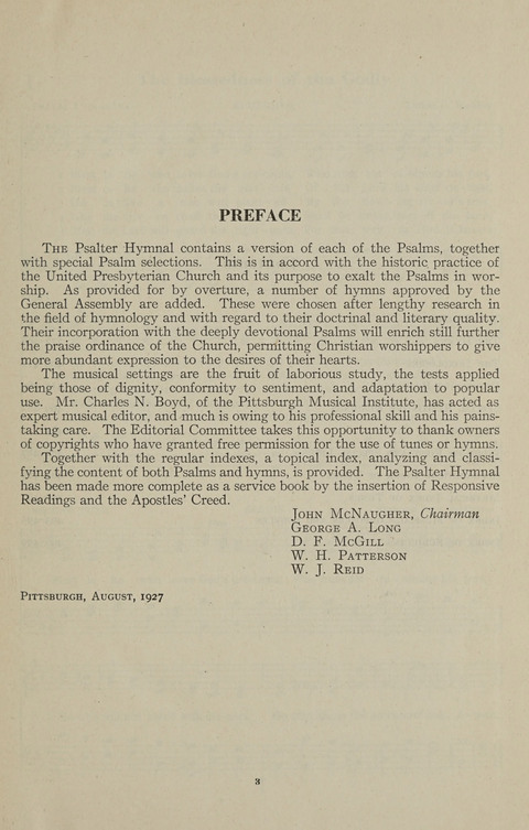 The Psalter Hymnal: The Psalms and Selected Hymns page 3