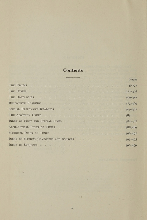 The Psalter Hymnal: The Psalms and Selected Hymns page 4