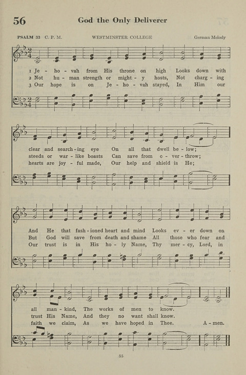 The Psalter Hymnal: The Psalms and Selected Hymns page 55