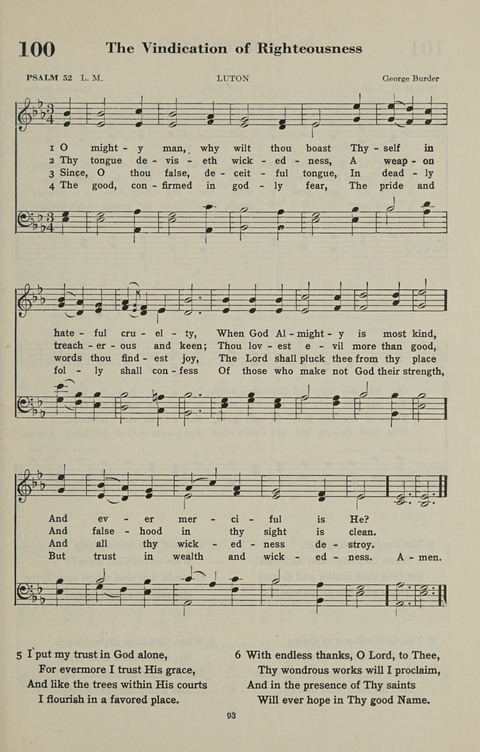 The Psalter Hymnal: The Psalms and Selected Hymns page 93