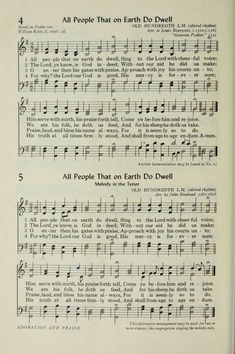 Pilgrim Hymnal page 4
