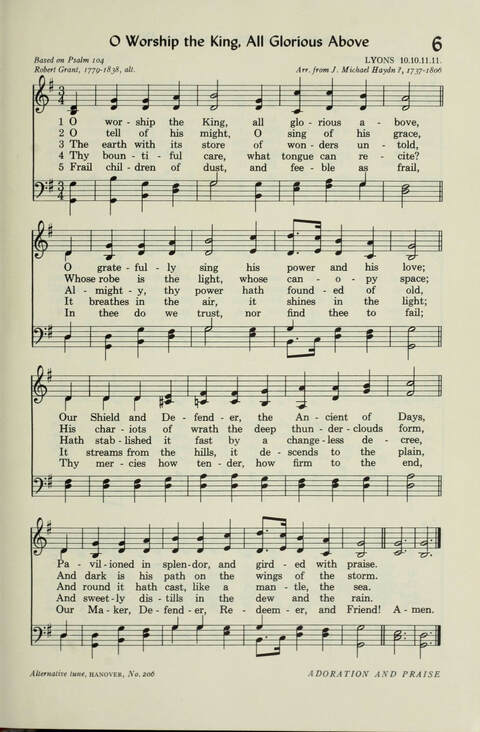 Pilgrim Hymnal page 5
