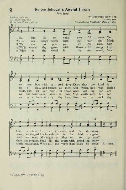 Pilgrim Hymnal page 8