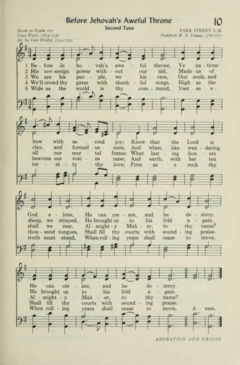 Pilgrim Hymnal page 9