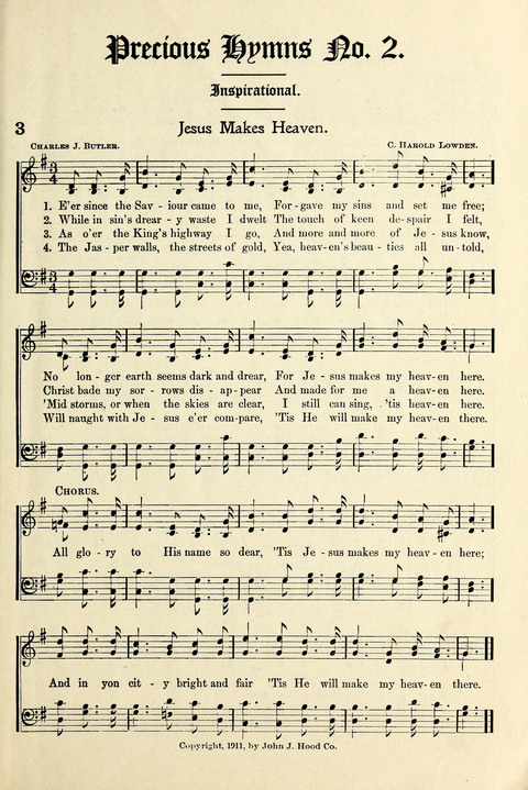 Precious Hymns No. 2 page 1