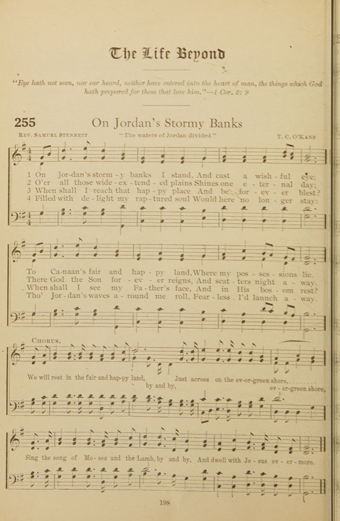 Popular Hymns No. 3: popular songs and standard hymns, suitable for the Bible school, church services, Christian Endeavor, evangelistic meetings and for the family circle page 198
