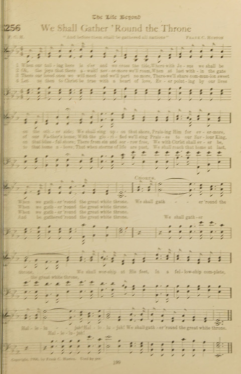 Popular Hymns No. 3: popular songs and standard hymns, suitable for the Bible school, church services, Christian Endeavor, evangelistic meetings and for the family circle page 199