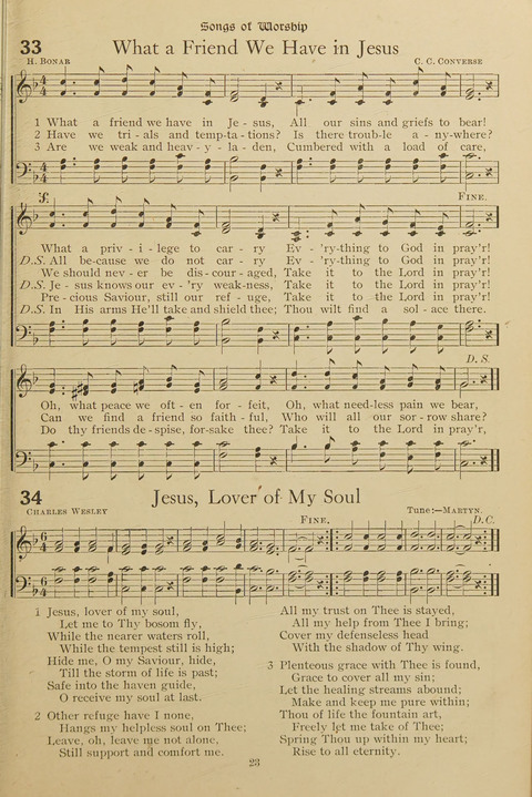 Popular Hymns No. 3: popular songs and standard hymns, suitable for the Bible school, church services, Christian Endeavor, evangelistic meetings and for the family circle page 23