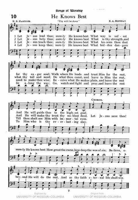 Popular Hymns No. 3: popular songs and standard hymns, suitable for the Bible school, church services, Christian Endeavor, evangelistic meetings and for the family circle page 7