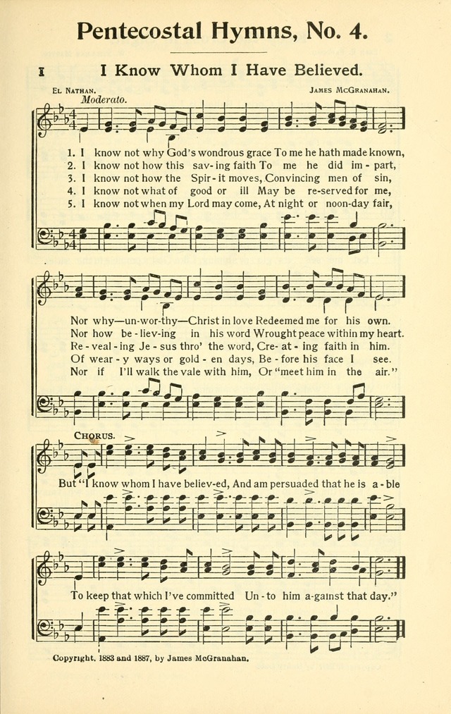 Pentecostal Hymns No. 4: a winnowed collection for young people